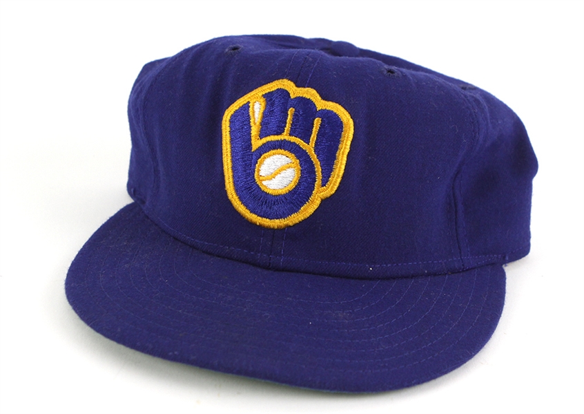 1983-84 Robin Yount Milwaukee Brewers Signed Game Worn Cap (MEARS LOA/JSA) 