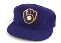 1983-84 Robin Yount Milwaukee Brewers Signed Game Worn Cap (MEARS LOA/JSA) 
