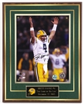 2003 Brett Favre Green Bay Packers 12" x 15" Game of His Life Plaque w/ Signed Photo