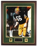 1996 Ray Nitschke Green Bay Packers 23" x 29" Framed Display w/ Signed Oversize Photo (JSA) 261/300