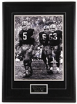 2004 Paul Hornung Fuzzy Thurston Jerry Kramer Green Bay Packers 23" x 31" Framed NFL Championship Game Display w/ Signed Oversize Photo (JSA)