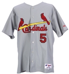 2006 Albert Pujols St. Louis Cardinals Game Worn Spring Training Road Jersey (MEARS A10/St. Louis Cardinals Letter)