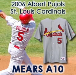 Lot Detail - 2006 Albert Pujols St. Louis Cardinals Game Worn Spring  Training Road Jersey (MEARS A10/St. Louis Cardinals Letter)