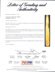 1997 Eddie Murray Los Angeles Dodgers H&B Louisville Slugger Game Used Bat (MEARS A9/GU9)(JSA)