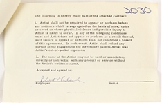 1965 Bob Dylan Autographed Hollywood Bowl Contract & Documents (12 pieces) (JSA)