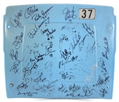 1999-2003 Chicago Bears Multi Signed Soldier Field Stadium Seat Back w/ 36 Signatures Including Bobby Douglass, Mark Carrier, Dick Jauron & More (MEARS LOA/JSA)