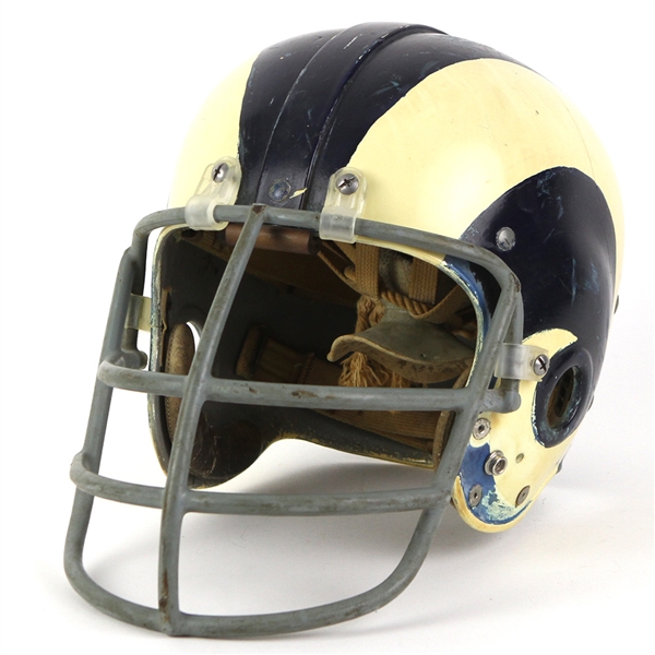 1965-71 Deacon Jones Los Angeles Rams Game Worn Helmet (MEARS LOA/Upper Deck COA)