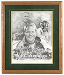 1993 Mike Holmgren Green Bay Packers Signed 22" x 26" Framed "The Spirit of "Green Bay" Lithograph 880/2500 (JSA)
