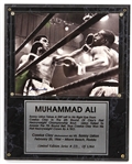 1990s Muhammad Ali World Heavyweight Champion Signed 12" x 15" Plaque (JSA) 158/1964