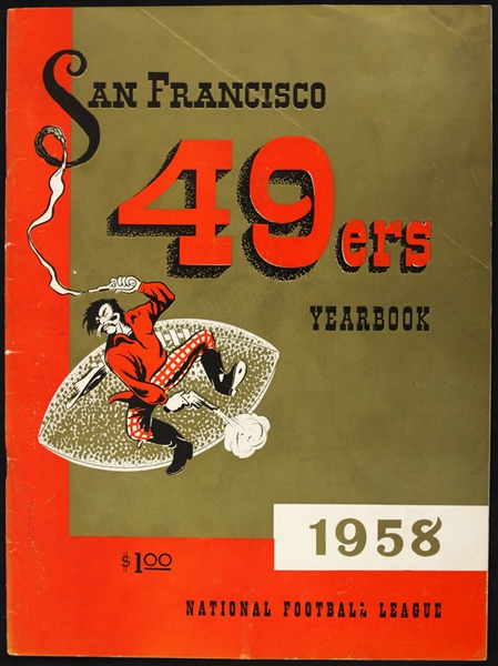 1958 San Francisco 49ers Team Yearbook