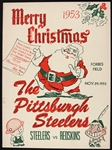 1953 Pittsburgh Steelers Washington Redskins Forbes Field Game Program