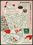 1957 Pittsburgh Steelers Washington Redskings Forbes Field Game Program