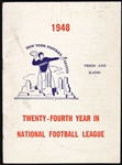 1948 New York Giants Press & Radio Guide