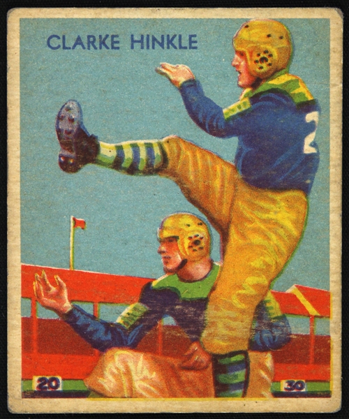 1935 Clark Hinkle Green Bay Packers National Chicle Football Stars Trading Card