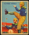 1935 Clark Hinkle Green Bay Packers National Chicle Football Stars Trading Card
