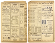 1928 Official Baseball Score Card & Advertising Pages