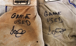2016 Jeimer Candelario Chicago Cubs Signed Game Worn Batting Gloves (MEARS LOA/JSA)