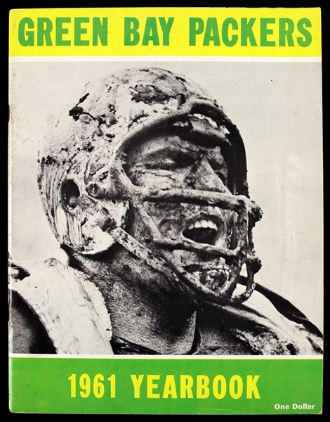 1961 Green Bay Packers Team Yearbook w/ Forrest Gregg Cover