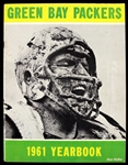 1961 Green Bay Packers Team Yearbook w/ Forrest Gregg Cover