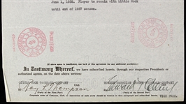 1923-61 Eddie Collins Bill Veeck Sr. Joe Cronin Charles Shoemaker Signed Player Contracts & Transfer Agreements - Lot of 3 (MEARS LOA)