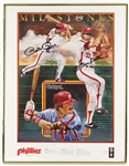 1981 Mike Schmidt Steve Carlton Pete Rose Philadelphia Phillies Signed 22" x 28.5" Framed Lithograph (JSA)