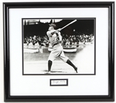 1919 George Halas Chicago Bears 18" x 20" Framed Display w/ Signed Cut (JSA)