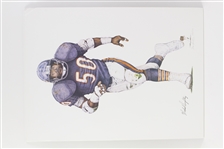 Lot of 7 Football Photos and Prints (6 framed) (JSA)