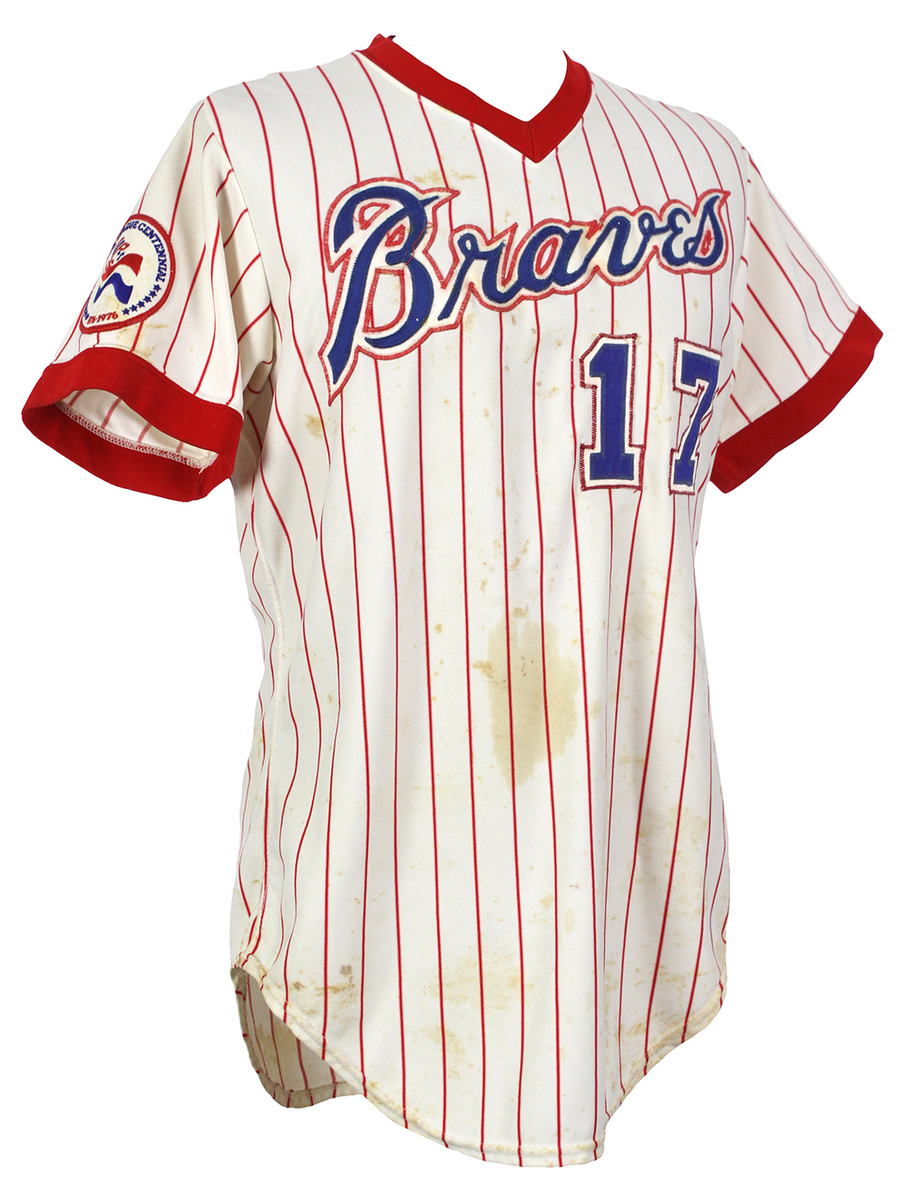 atlanta braves pinstripe jersey