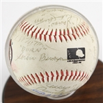 1989 Major League Cast Signed Baseball w/ 14 Signatures Including Charlie Sheen, Wesley Snipes, Bob Uecker & More + Production Handbook (JSA) Charles Cyphers Collection 