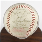 1989 Major League Cast Signed Baseball w/ 14 Signatures Including Charlie Sheen, Wesley Snipes, Bob Uecker & More + Production Handbook (JSA) Charles Cyphers Collection 