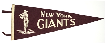 1940s New York Giants 29” Pennant