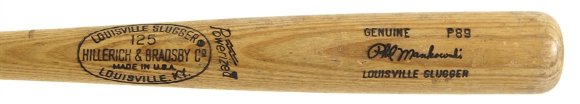 1977-79 Phil Mankowski Detroit Tigers H&B Louisville Slugger Professional Model Game Used Bat (MEARS LOA)
