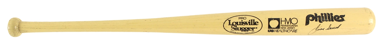 1985-88 Juan Samuel Philadelphia Phillies Louisville Slugger Stadium Giveaway Bat 