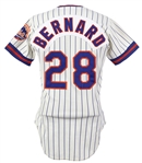 1979 Dwight Bernard New York Mets Game Worn Home Jersey (MEARS LOA)
