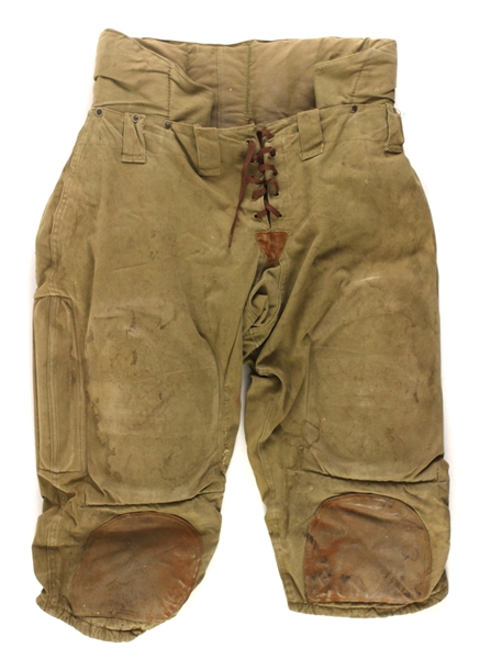 1920s-30s Game Worn Football Pants - Lot of 3 (MEARS LOA)