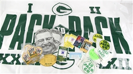 1960-2000's Green Bay Packers Memorabilia Collection - Lot of 150 w/ SB XXV Commemorative Helmet, Tikcets, Commemorative Coins, Photos, Lombardi Masks & More (JSA)