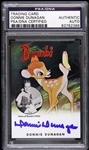 1942 Donnie Dunagan Bambi Signed LE Trading Card (PSA/DNA Slabbed)