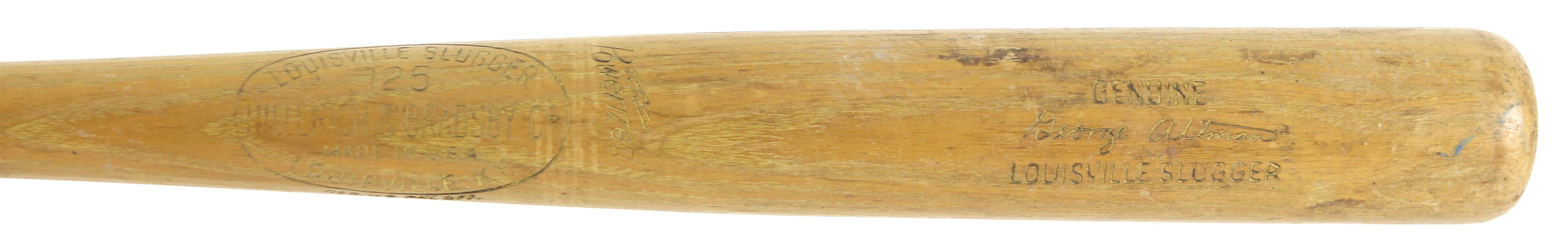 1964 George Altman New York Mets H&B Louisville Slugger Professional Model Game Used Bat (MEARS LOA)
