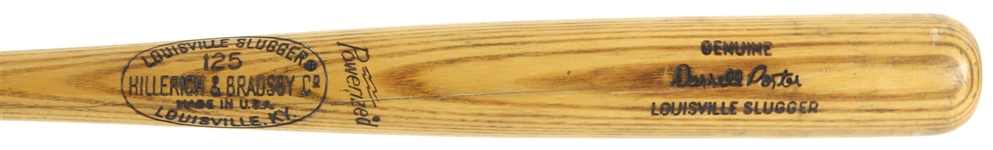 1973-75 Darrell Porter Milwaukee Brewers H&B Louisville Slugger Professional Model Game Used Bat (MEARS LOA)