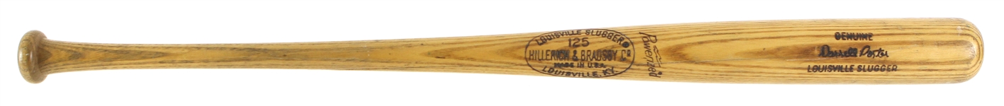 1973-75 Darrell Porter Milwaukee Brewers H&B Louisville Slugger Professional Model Game Used Bat (MEARS LOA)