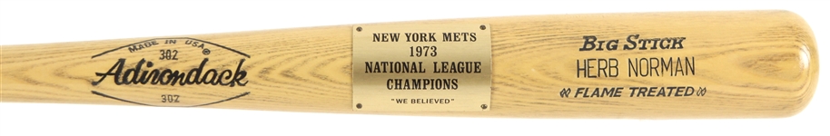 1973 Herb Norman New York Mets Adirondack NL Champions Commemorative Bat (MEARS LOA)