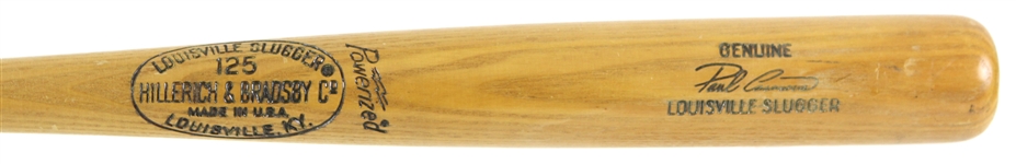 1973-74 Paul Casanova Atlanta Braves Signed H&B Louisville Slugger Professional Model Bat (MEARS LOA/JSA)