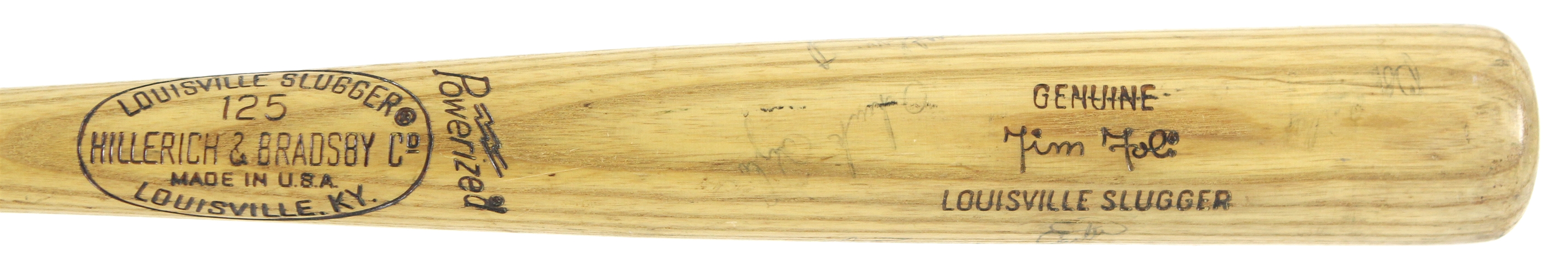 1974-75 Tim Foli Montreal Expos Multi Signed H&B Louisville Slugger Professional Model Game Used Bat w/ 8 Signatures Including Duke Snider, Rookie Era Gary Carter & More (MEARS LOA/JSA)