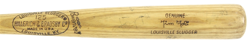 1974-75 Tim Foli Montreal Expos Multi Signed H&B Louisville Slugger Professional Model Game Used Bat w/ 8 Signatures Including Duke Snider, Rookie Era Gary Carter & More (MEARS LOA/JSA)