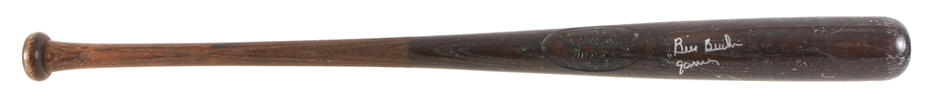 1983-85 Bill Buckner Cubs/Red Sox Signed Louisville Slugger Professional Model Game Used Bat (MEARS LOA/JSA)