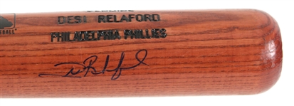 1999-2000 Desi Relaford Philadelphia Phillies Signed Louisville Slugger Professional Model Bat (MEARS LOA/JSA)