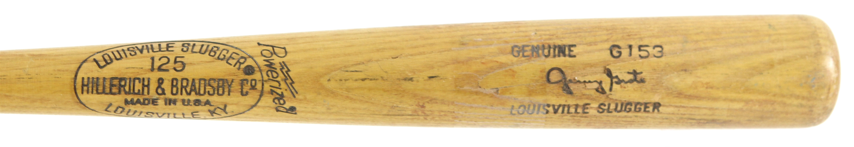 1977-78 Jerry Grote Los Angeles Dodgers H&B Louisville Slugger Professional Model Bat (MEARS LOA)