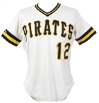 1987 Bill Almon Pittsburgh Pirates Game Worn Home Jersey (MEARS LOA)