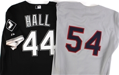 1987-2007 Deron Johnson Toby Hall Chicago White Sox Game Worn Jerseys - Lot of 2 (MEARS LOA)