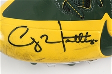 2014 (October 26) Clay Matthews Green Bay Packers Signed Game Worn Nike Cleats (MEARS LOA/JSA)